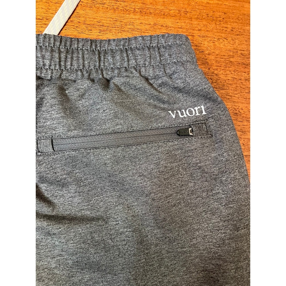 Vuori Sunday Performance Jogger V416 Mens Small Charcoal Heather Zip Gray‎ Pants - Picture 11 of 16